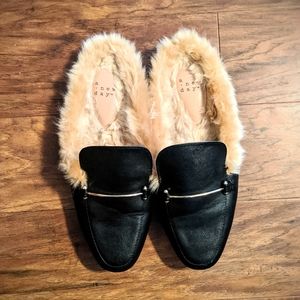 Faux Fur-Lined Mules *a new day*